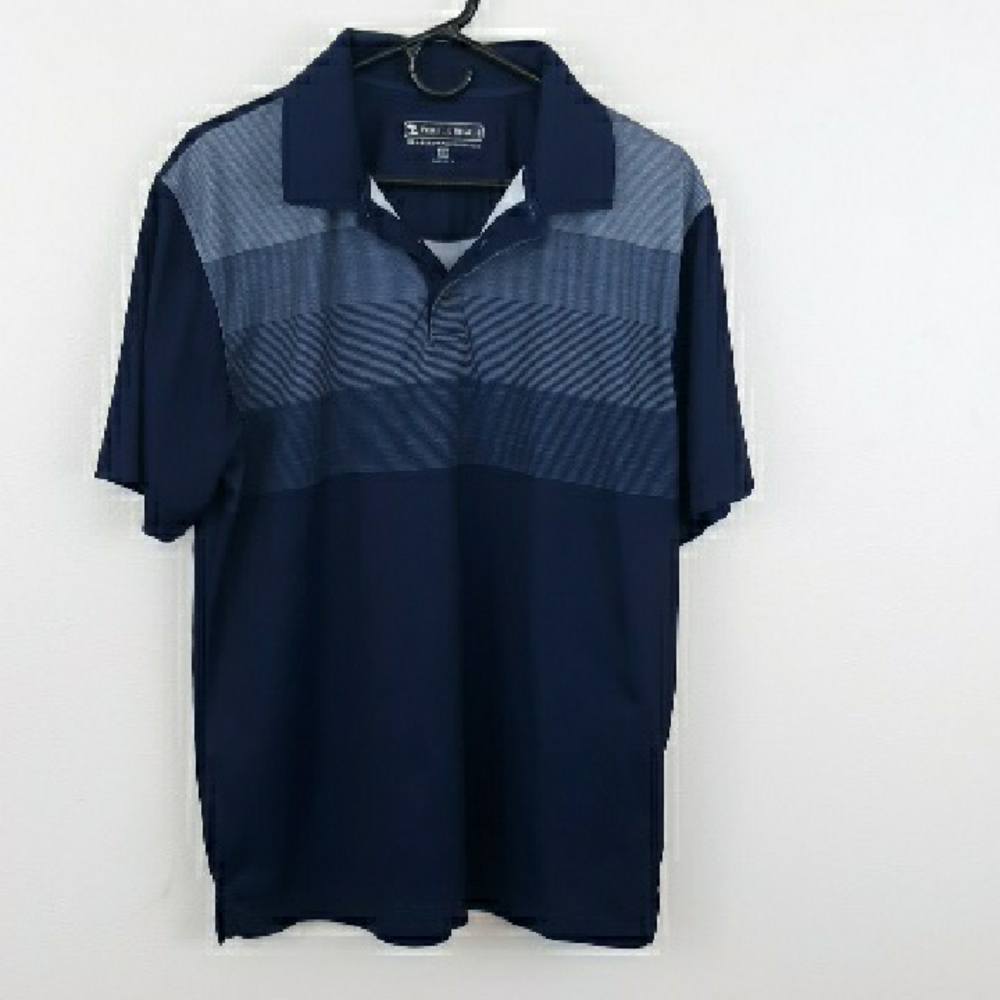 Pebble Beach Blue Jersey Shirt with Gradient Design